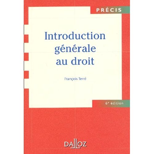 Introduction Gnrale Au Droit    Format Broch 