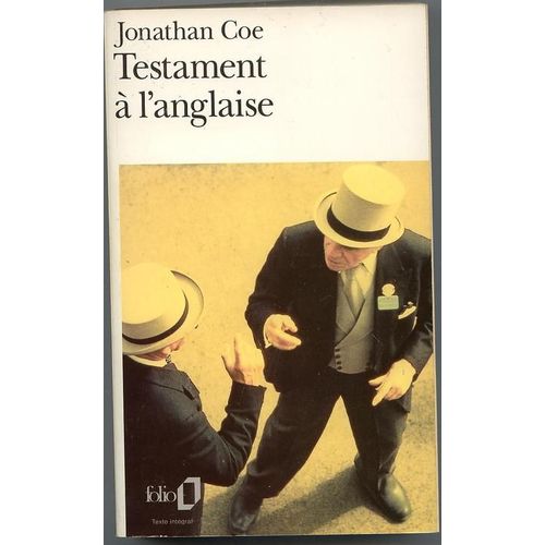 Testament A L'anglaise.   de jonathan coe 