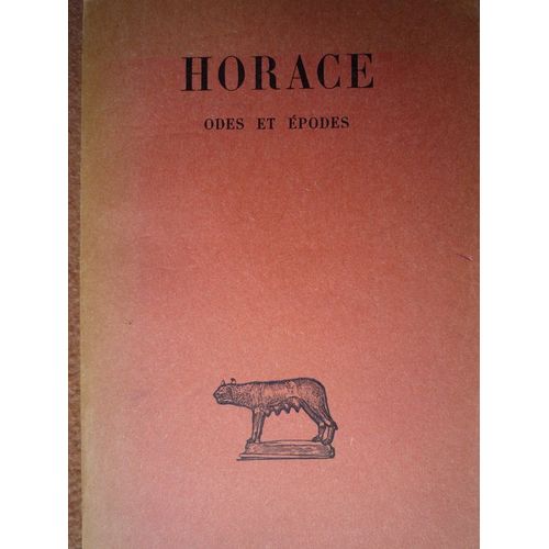 Tome 1. Odes Et podes   de HORACE