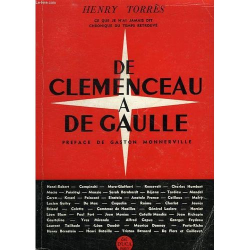 De Clmenceau  De Gaulle   de henry torres