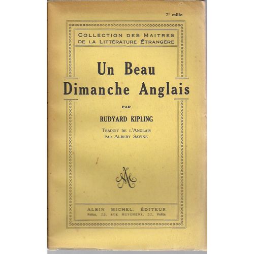 Un Beau Dimanche Anglais   de rudyard kipling 