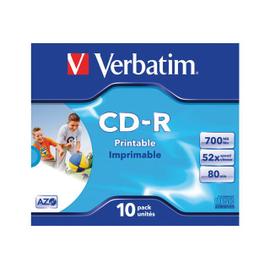 Verbatim - 10 x CD-R - 700 Mo (80 min) 52x - surface imprimable