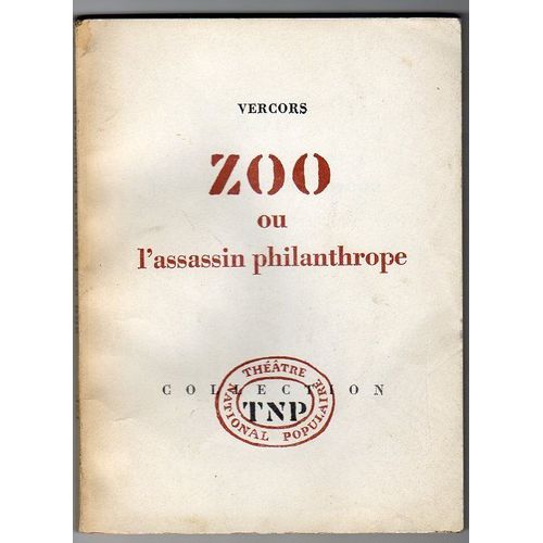 ZOO ou l'assassin philanthrope Littérature Rakuten