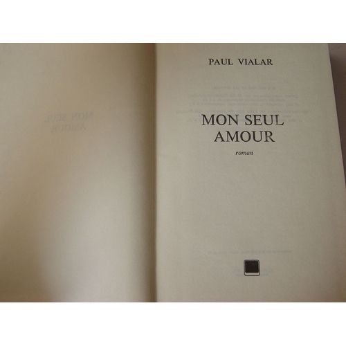 Mon Seul Amour - Roman   de paul vialar 