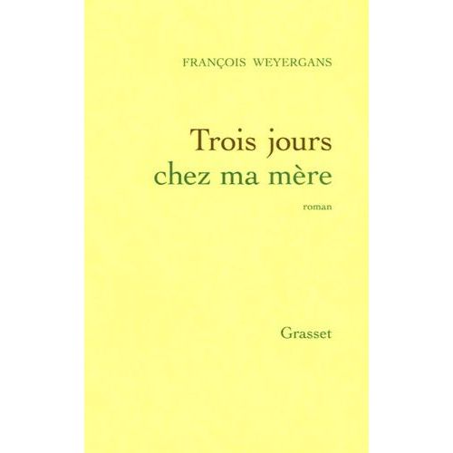 Trois Jours Chez Ma Mre    Format Grand Format 