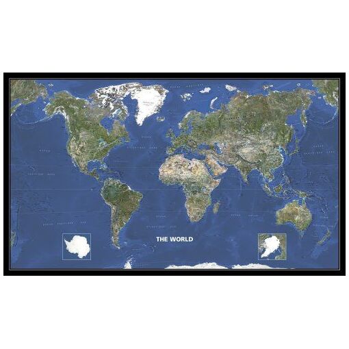World Photo Satellite Map: 2007 - Tourisme | Rakuten
