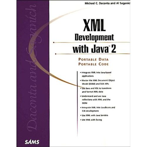 Xml Development With Java 2. With Cd-Rom   de Michael-C Daconta  Format Broch 