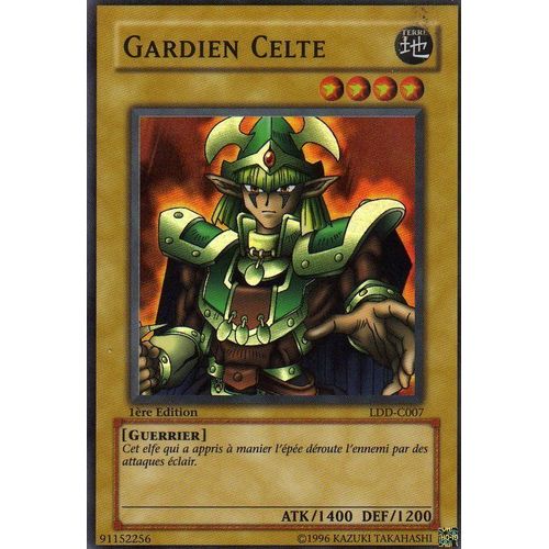 Gardien De La Porte Yu Gi Oh Yu-gi-oh, Gardien celte, super-rare, LDD-C007, 1ére édition, 1400/1200