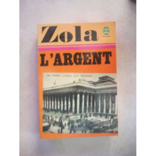 L'argent   de emile zola 