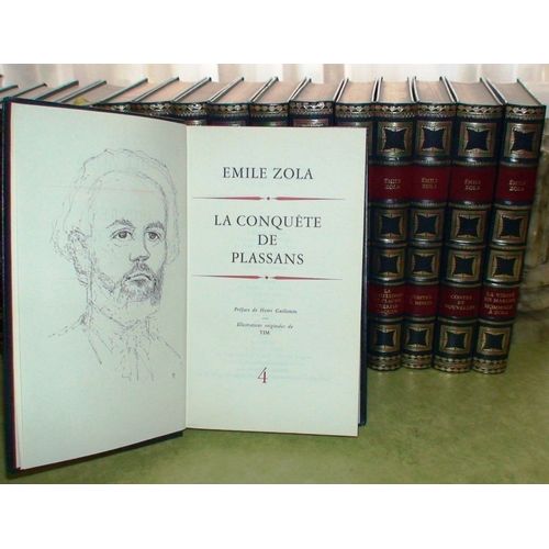 OEUVRES COMPLETES (LES ROUGON MACQUART) + 4 VOLUMES COMPLEMENTAIRES CONFESSIONS THERESE RAQUIN