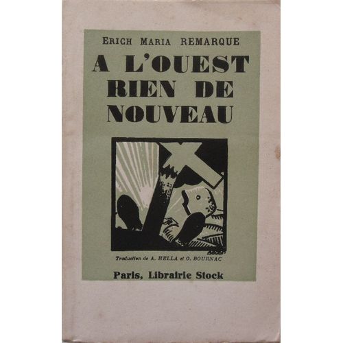 A L'ouest Rien De Nouveau   de erich maria remarque  Format Broch 