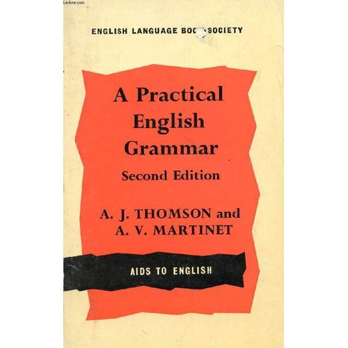 A Practical English Grammar   de THOMSON A. J.  Format Broch 