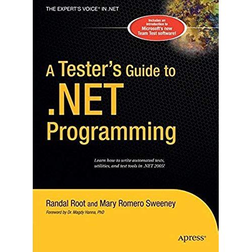 A Tester's Guide To .Net Programming    Format Broch 