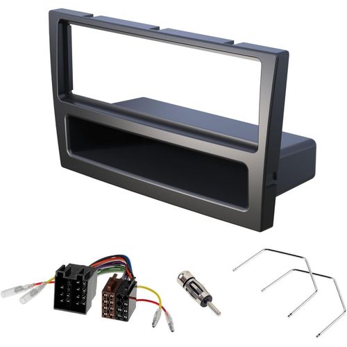 A189 Kit Autoradio Cache-Radio Compatible Opel Corsa C Combo Omega Astra Vectra Meriva Agila Adaptateur Radio Adaptateur D'antenne Dverrouillage Noir