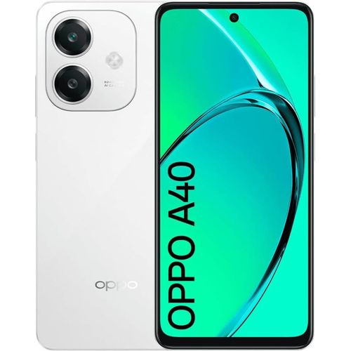 A40 6+128Go, Smartphone Android Dbloqu, Tlphone Mobile, cran 90Hz 6,67Lcd, Batterie 5100Mah, Supervooc 45W, Ai Principal 50Mp, Snapdragon 6S 4G Gen1, Splash Touch, Nfc, Double Sim, Blanc