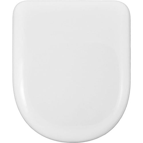 Abattant Wc Compatible|Forme D-U|Lunette Toilette|Charnire Inox Rglable Et Declipsable|Facile Instalation Et Nettoyage|Trs Rsistant|43x36x5 Cm (Blanc)