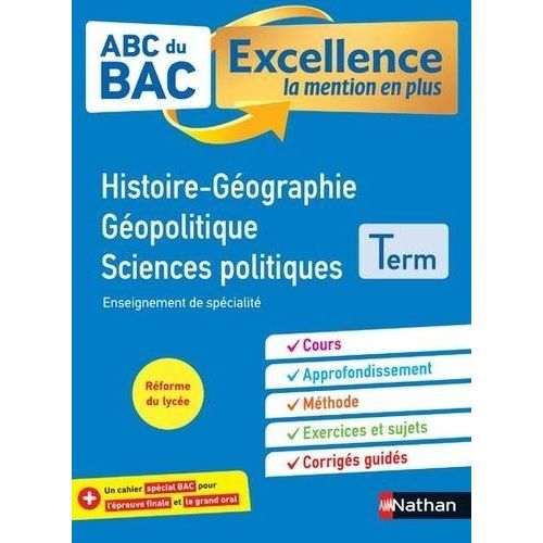 Histoire-Gographie Gopolitique Sciences Politiques Tle   de Benbassat Latitia  Format Beau livre 