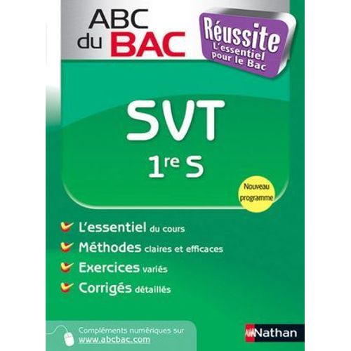 Abc Du Bac Russite Svt 1re S  