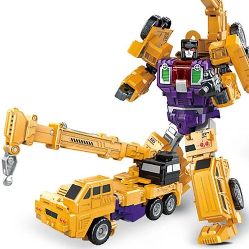 Abricot - Transformers Robot Transformation Engineering Vhicule Tipping Mixing Forklift Action Figure Robot Plastique Toy Gift Child Kid Nouveau