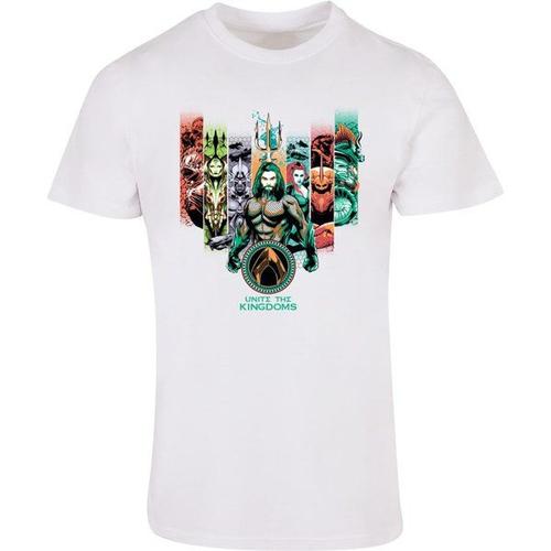 Absolute Cult T-Shirt 'aquaman - Unite The Kingdoms'  Mlange De Couleurs / Blanc