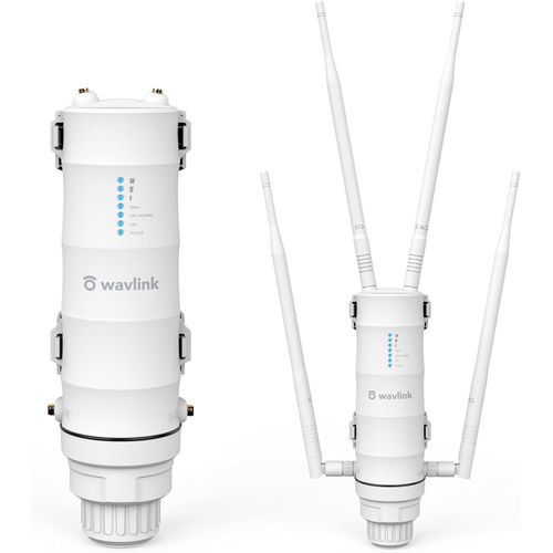 Ac1200 Amplificateur Wifi/Repeteur Wifi Puissant Exterieur En Charge Poe/Dual-Band 2.4+5G/4 Antenne Wifi Longue Porte(2 Gigabit Poe Wan/Lan-Port)[X231]