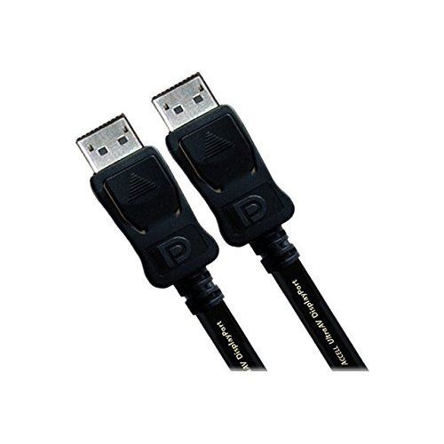 Accell Cble DisplayPort B142C-003B UltraAV vers DisplayPort 1.2 avec clapets, 1 m Emballage sous Sachet Plastique 6.6 Feet (2 Me