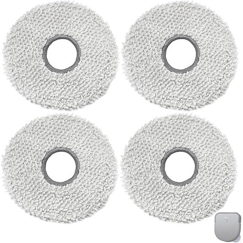 Accessoires Chiffon De Nettoyage Pour Ecovacs Deebot X5 Omni / X5 Pro De Rechange Pour Aspirateur Robot, Chiffon En Microfibre Douce -4 Pices[SSE7110575]