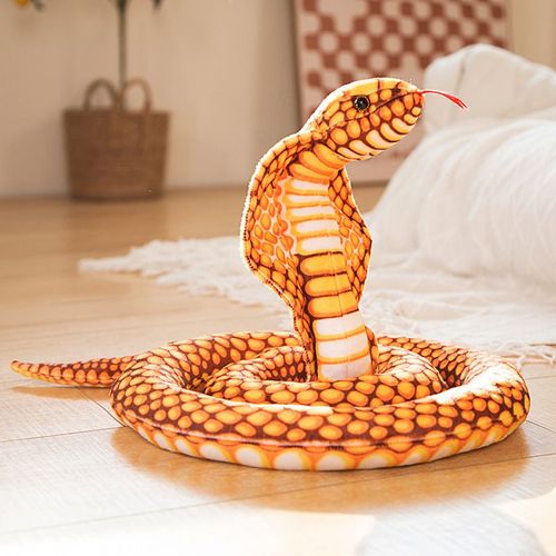 Accessoires de photographie de studio zoo python dor cobra peluche serpent Jaune-170cm0.34kg