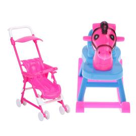 Dollhouse pépinière meubles jouet poussette pliable bébé voiture enfant 