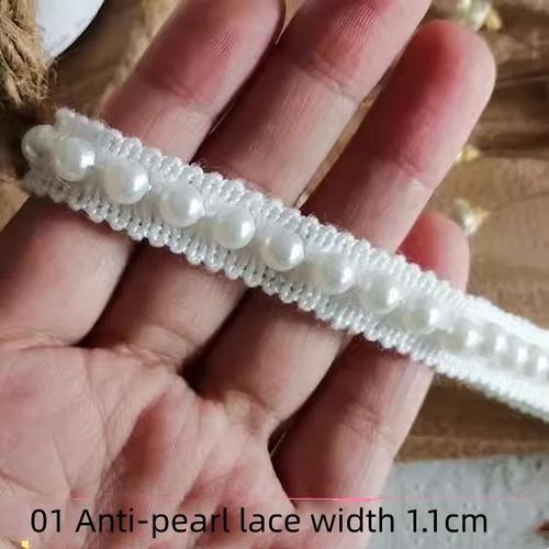 Accessoires En Dentelle Perle,Collier Et Patte De Vtements,Ceinture Perle,Sangle Faite  La Main,Accessoires De Bricolage,1 M - Type 4 Number-1 Meter