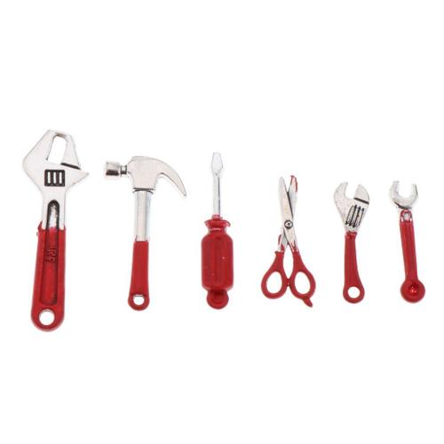 Accessoires Pour Meubles De Poupe, Outils De Rparation Miniatures 1:12, 6 Pices