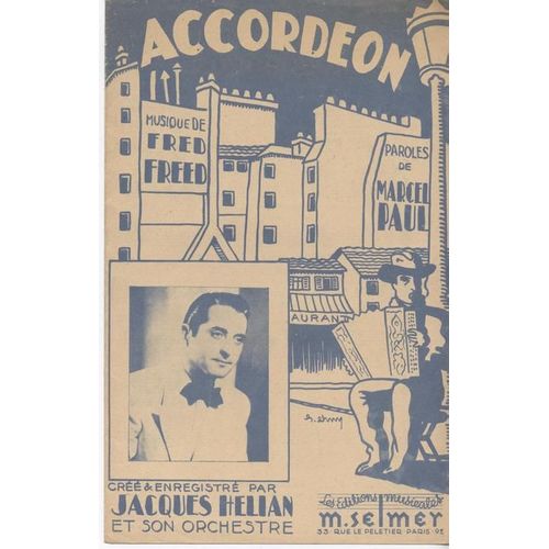 Accordon - Partition Chant Seul - 1946