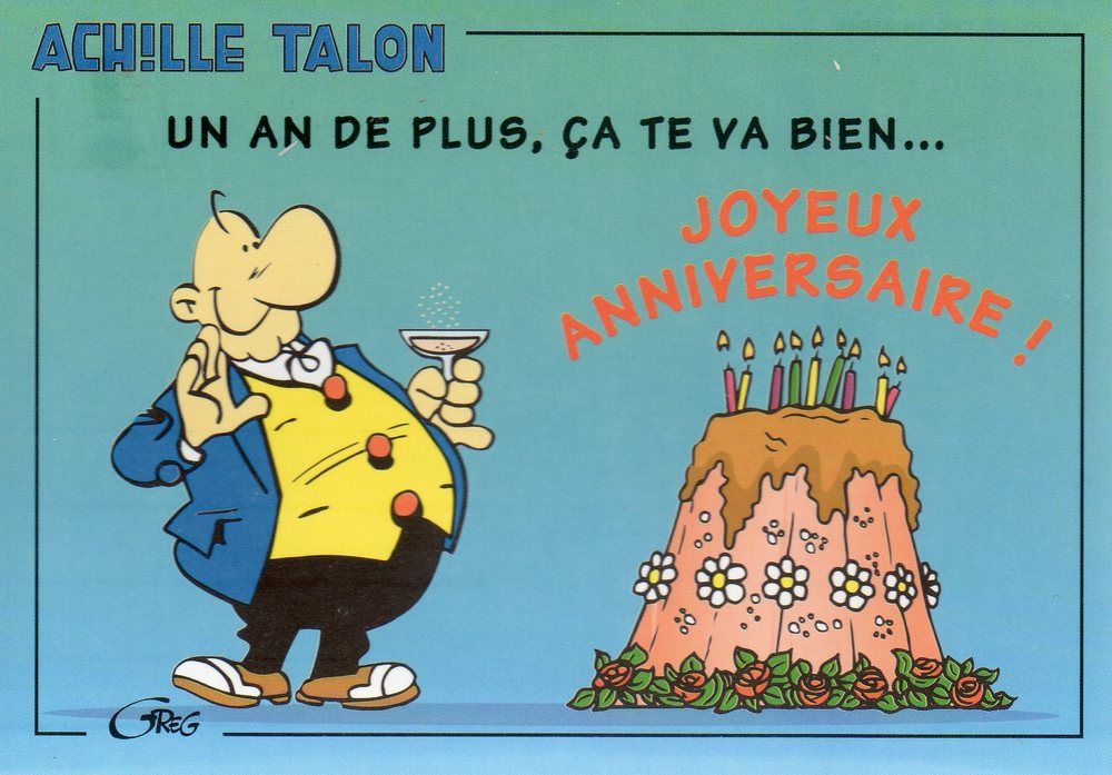 Achille Talon Par Greg Joyeux Anniversaire 1995 Ref 011 802 Rakuten