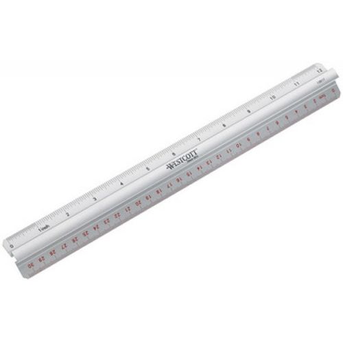 Acme United E-10114 00 Rgle En Aluminium Avec Prise Argent 30 Cm Import Allemagne