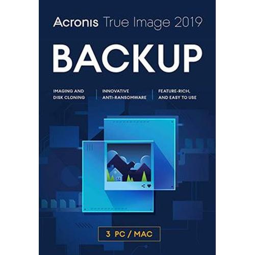 Acronis True Image 2019 Premium - 3 Pc + 1 To Acronis Cloud Storage - 1 An Abonnement - Logiciel En Tlchargement - Pc-Mac