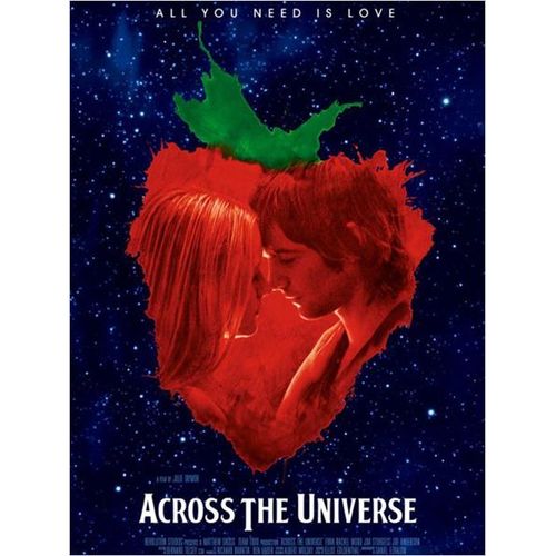 Across The Universe - Vritable Affiche De Cinma Plie - Format 40x60 Cm - De Julie Taymor Avec Evan Rachel Wood, Jim Sturgess,  Joe Anderson, Dana Fuchs, T.V. Carpio, Bono, Eddie Izzard -  2007