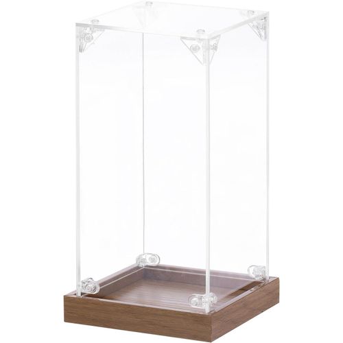 Acrylique Prsentoir Coffret, 4''x4''x8'' Clair Prsentoir Bote Assembler Anti-Poussire Stockage Organisateur Vitrine Pour Objets Collection Action Figurines