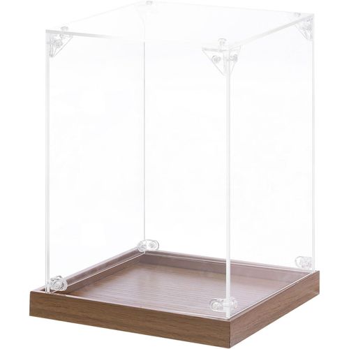 Acrylique Prsentoir Coffret, 6''x6''x8'' Clair Prsentoir Bote Assembler Anti-Poussire Stockage Organisateur Vitrine Pour Objets Collection Action Figurines