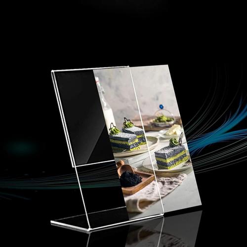 Acrylique Prsentoirs De Table- A6 Transparent Prsentoir Documents Inclins,L-Stand Inclins Porte-Brochures Porte Menu Support De Prsentation - Porte Affiche Pour Menu,Carte De Restaurant