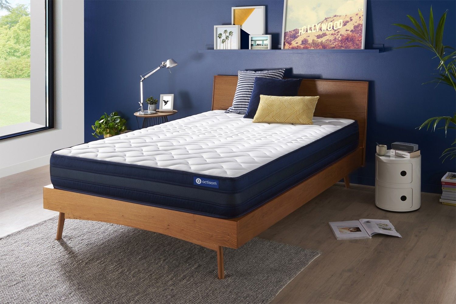 Actisom Matelas 200x200 Memoire De Forme Maxi Epaisseur 5zones De Confort