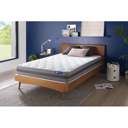 Actisom Matelas Ressorts Ensaches Et Memoire De Forme 140x200 Cm Maxi Epaisseur 5zones De Confort