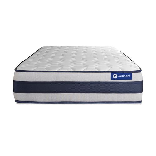 Actisom Matelas Ressorts Ensaches Et Memoire De Forme Actiflex Ergo 80x190 Cm Maxi Epaisseur 5zones De Confort
