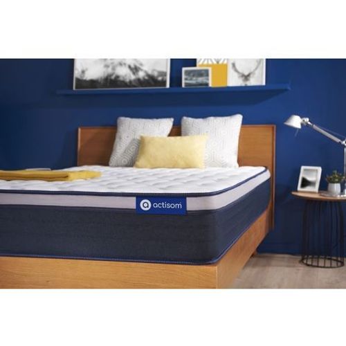 Actisom Matelas Ressorts Ensachs + Mmoire De Forme Actiflex Max 90x200 Cm Maxi paisseur 7 Zones De Confort