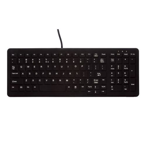 Active Key AK-CB7000F Tastiera USB QWERTZ Tedesca Full-size Retroilluminata per Ufficio