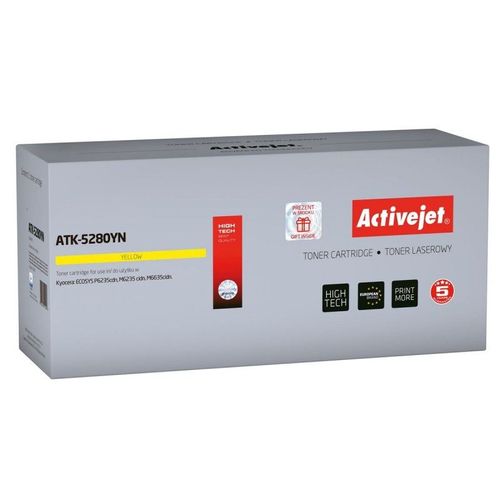 Activejet Cartouche Toner Atk-5280yn (remplacement Kyocera Tk-5280y S