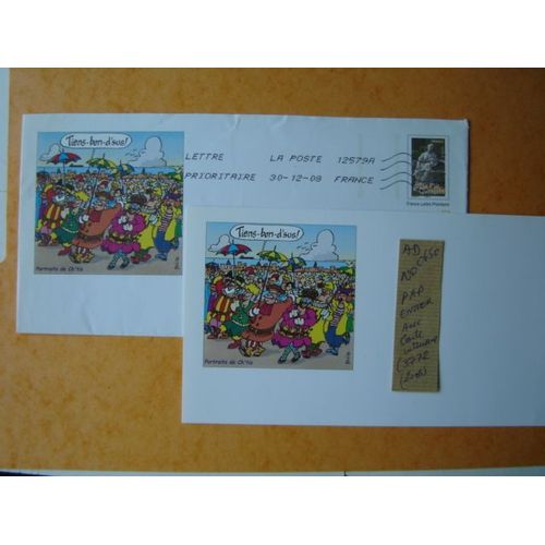 Ad 0650 // Enveloppe Prtimbre 2005 -Oblitre Avec Carte Intrieure, Portrait De Ch'tis