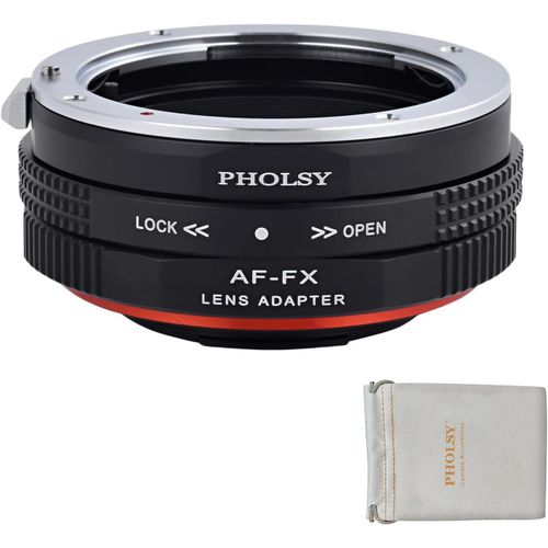 Adaptateur avec Bague de contrle des Ouverture pour objectifs Sony A/Minolta AF et Appareil Photo Fujifilm X Mount, X-H2S, X-Pro3, X-T5, X-T4, X-S20, X-S10, X-T30II, X-E4 etc. AF vers FX.[G719]