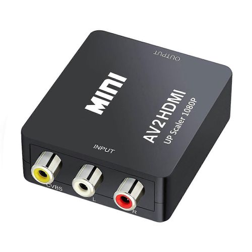 Adaptateur convertisseur audio vido Mini AV RCA CVBS vers HDMI, compatible 720p 1080p, camra, Xbox 360, PS1, PS2, Wii, N64, lecteur DVD, VHS