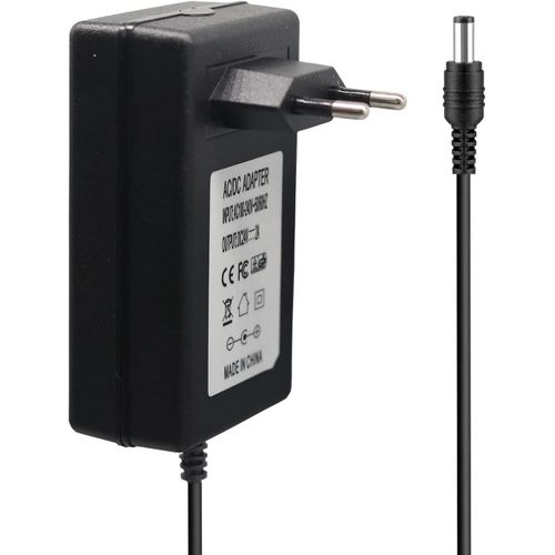 Adaptateur d'alimentation 24V 2A, AC 100-240V vers DC 24V Driver Converter Transformer 48 W 5,5 mm x 2,1 mm DC Output Jack avec cble de 1,2 m de Long pour Ruban LED, systme de scurit CCTV