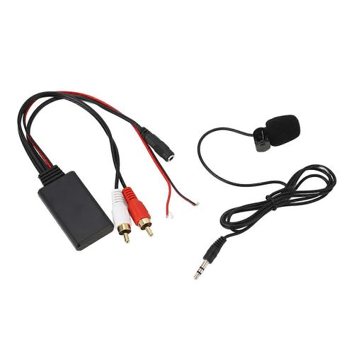 Adaptateur de cble Bluetooth AUX Module 2 RCA avec microphone mains libres pour Alpine pour Pioneer